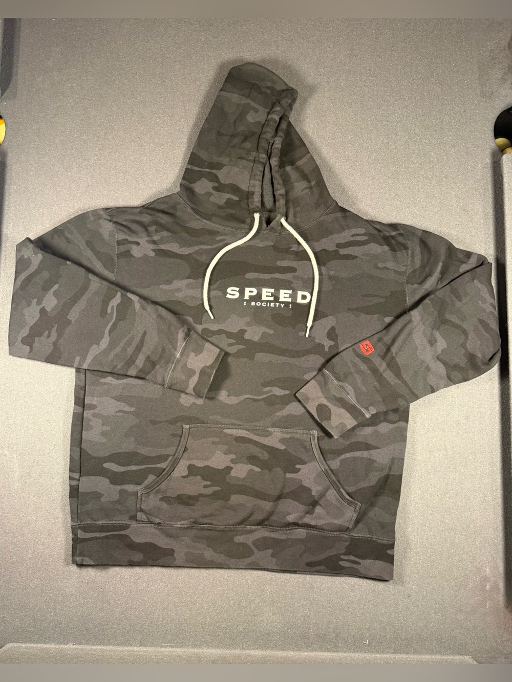 Speed Society Avenue Pullover Hoodie Black Camo - Mens 2XL